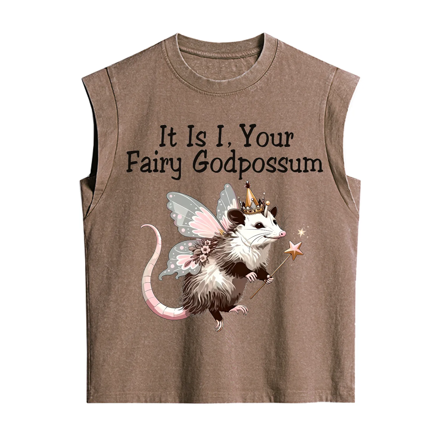 Purplehecate It Is I Your Fairy Godpossum Vintage Washed Tank