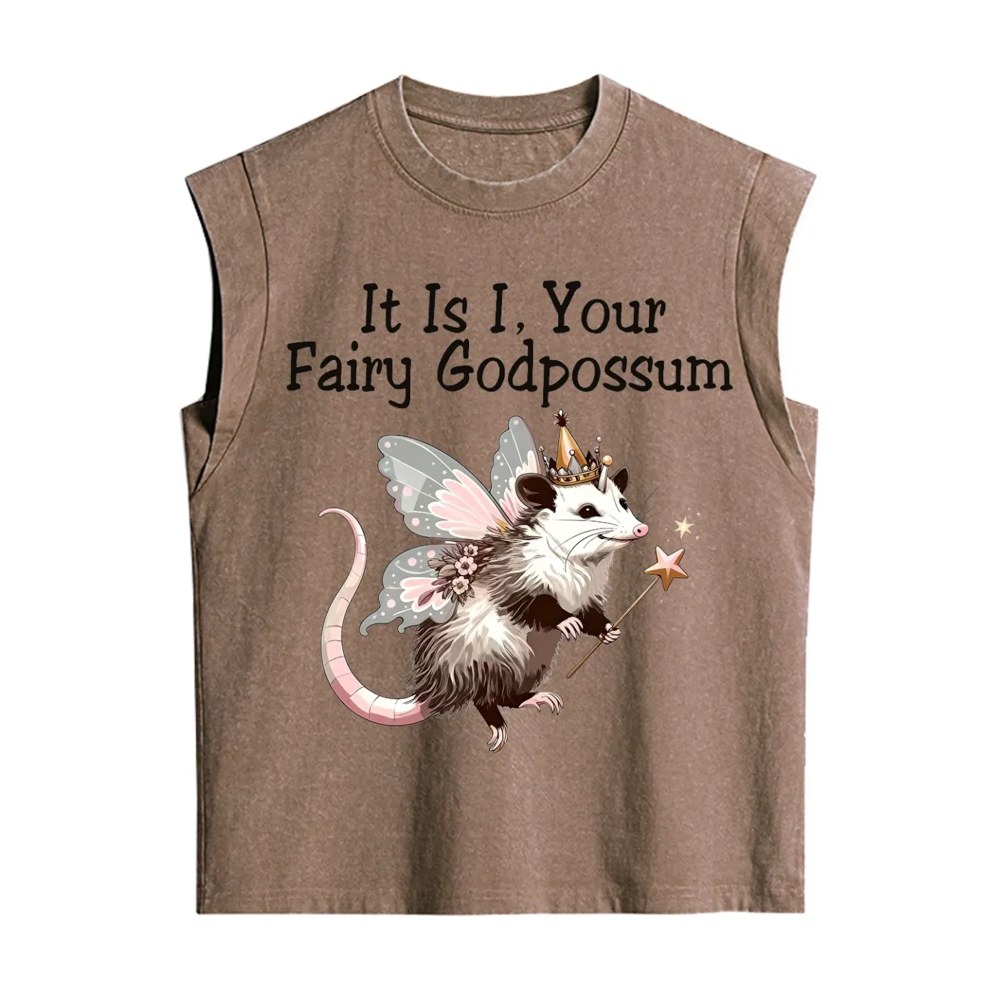Purplehecate It Is I Your Fairy Godpossum Vintage Washed Tank