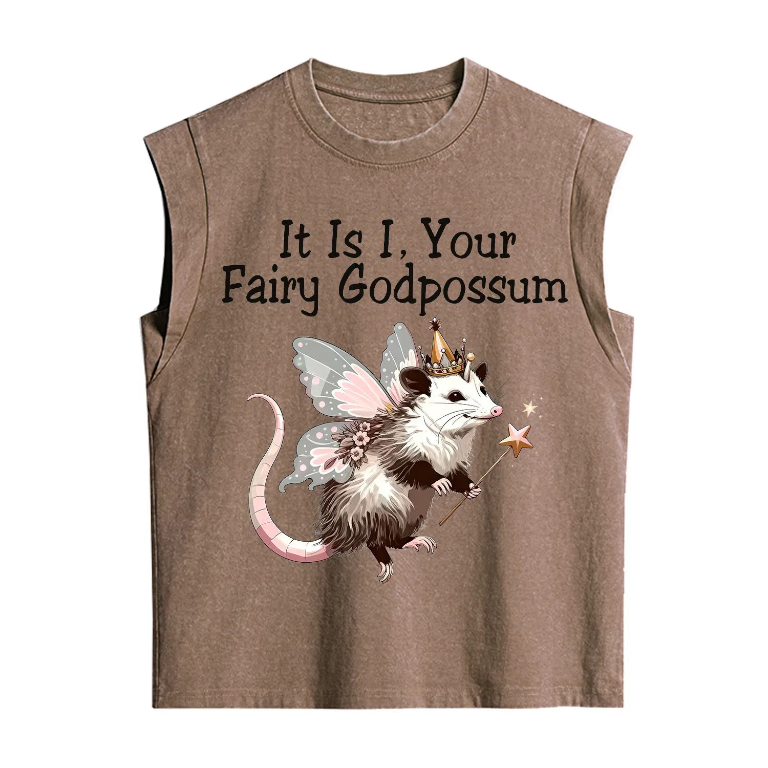 Purplehecate It Is I Your Fairy Godpossum Vintage Washed Tank