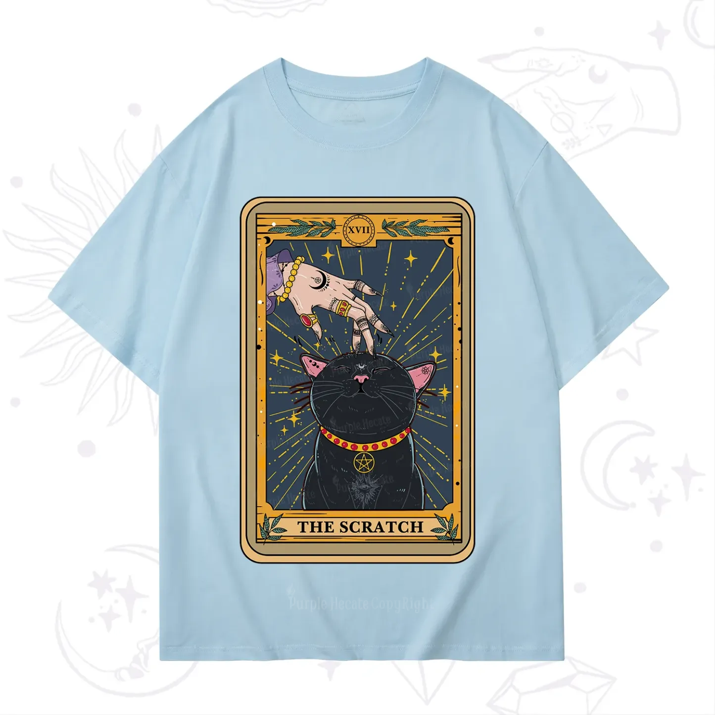 Purplehecate The Scratch Cat Tarot T-Shirt