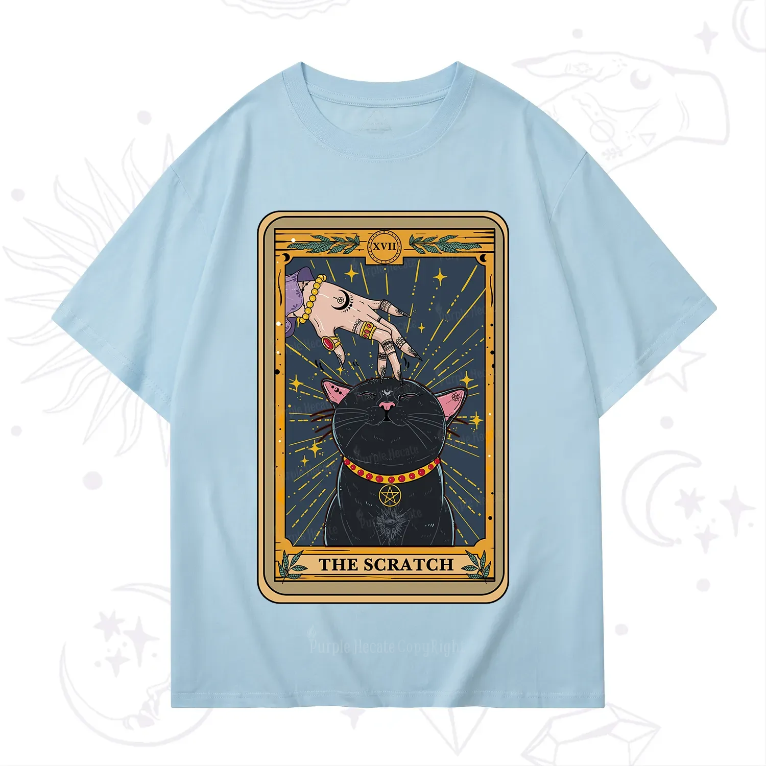 Purplehecate The Scratch Cat Tarot T-Shirt