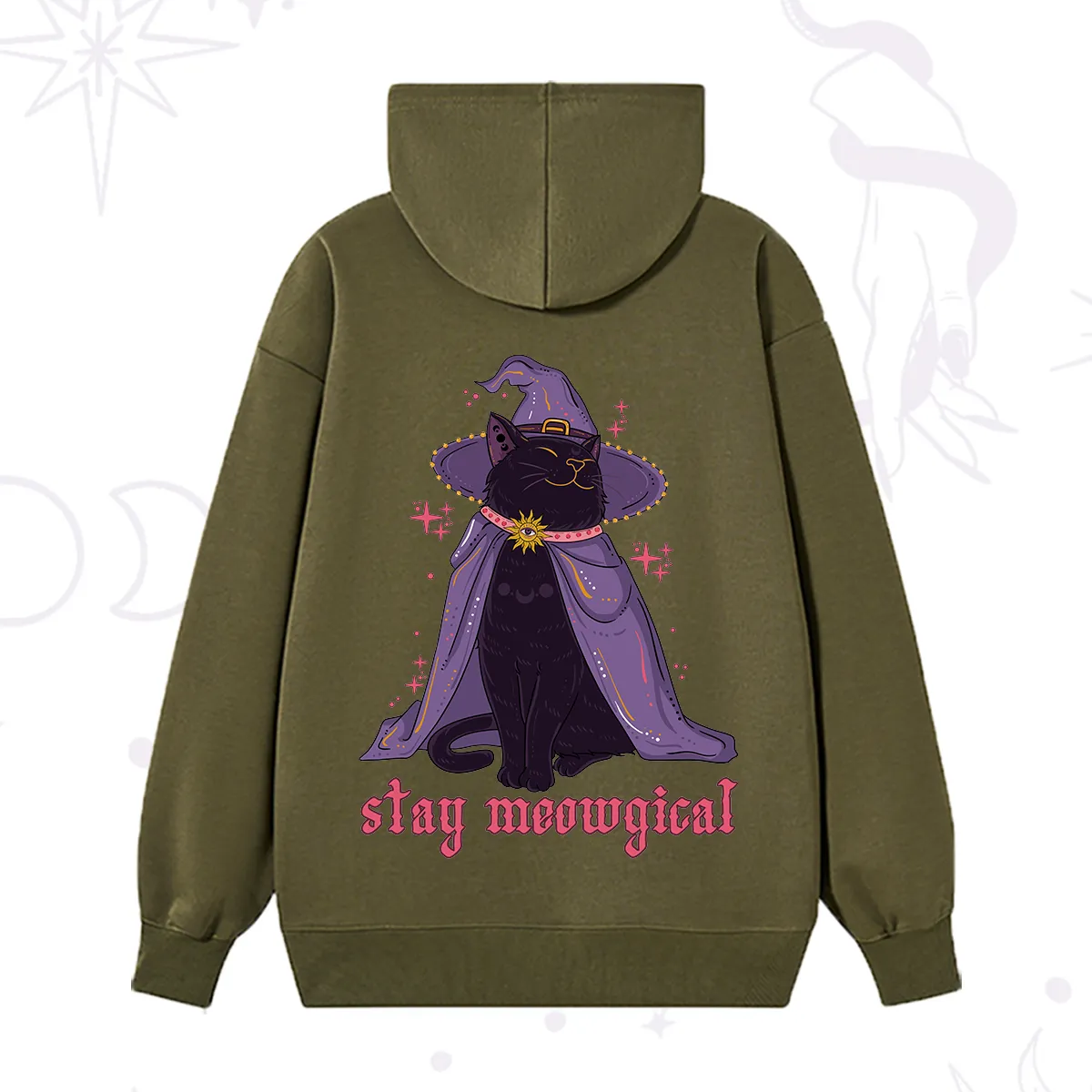 Purplehecate Stay Meowgical Cat Hoodie