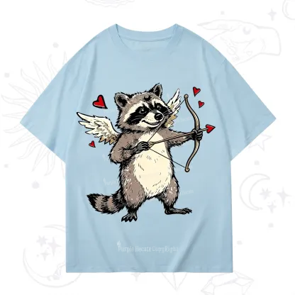 Purplehecate Cupid Raccoon Valentine T-Shirt