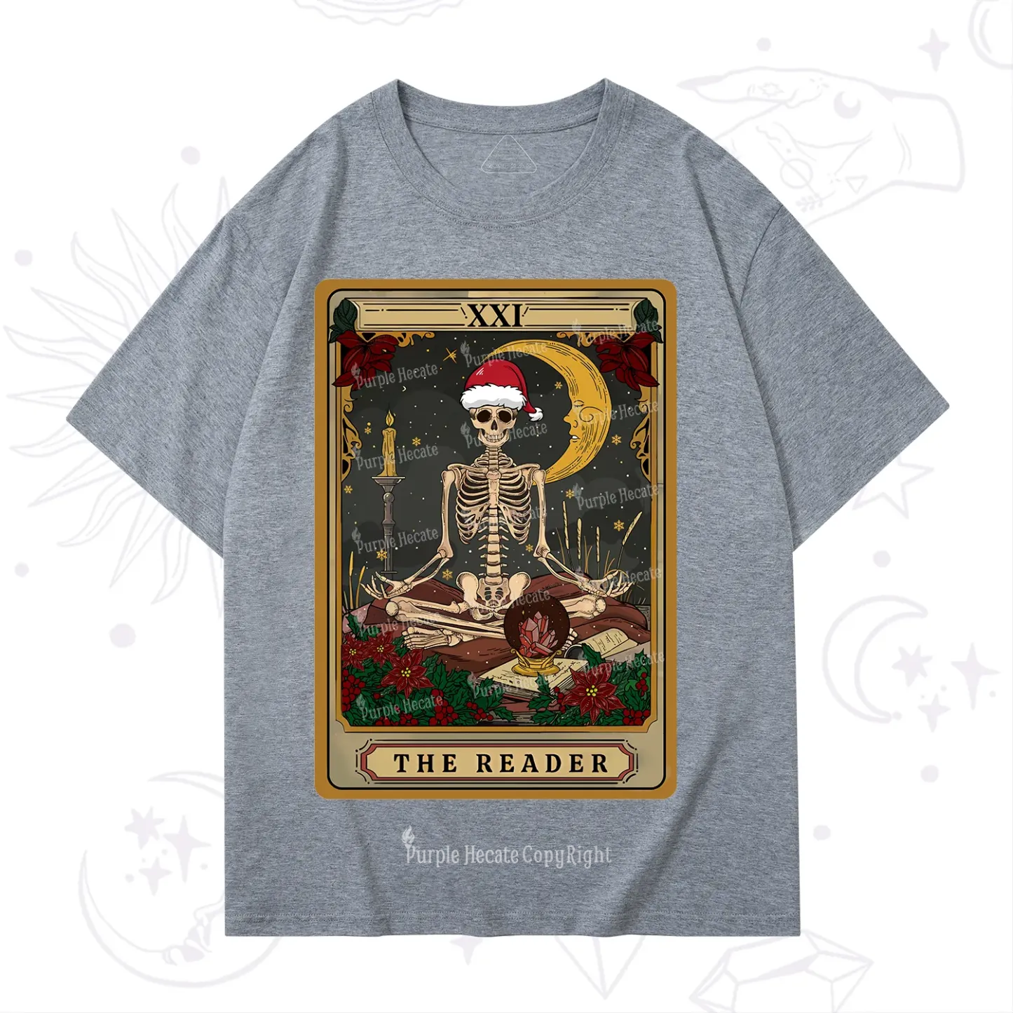 Purplehecate The Reader Tarot Christmas T-Shirt