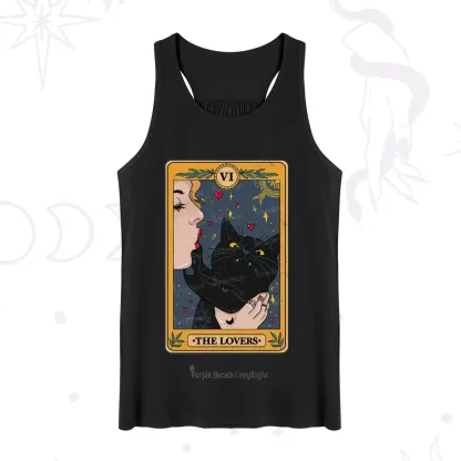 Purplehecate The Lovers Cat Tarot Tank