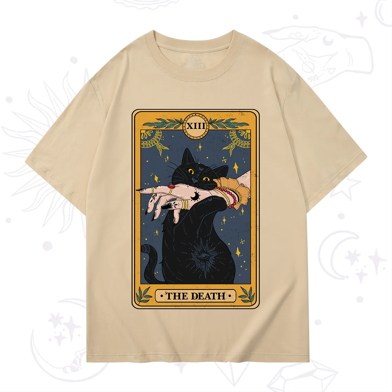 Purplehecate The Death Card Tarot Cat T-Shirt