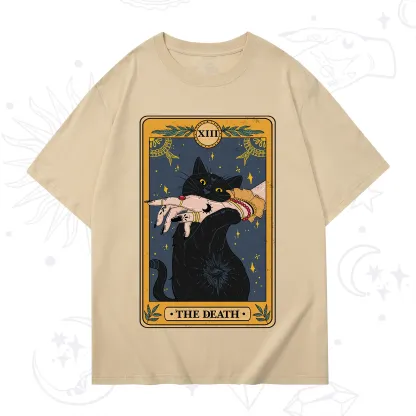 Purplehecate The Death Card Tarot Cat T-Shirt