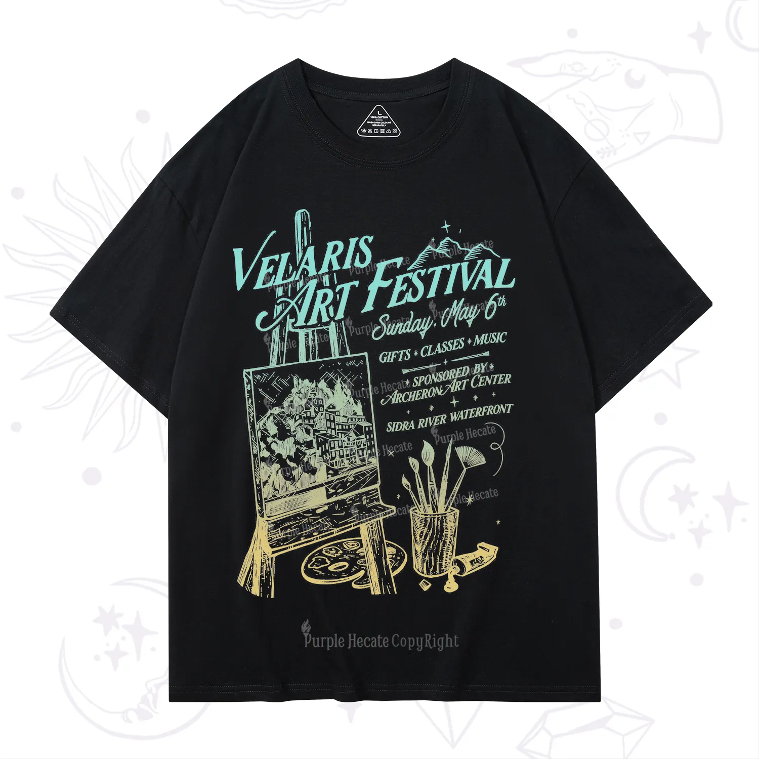 Purplehecate Starlight Court Art Show T-Shirt