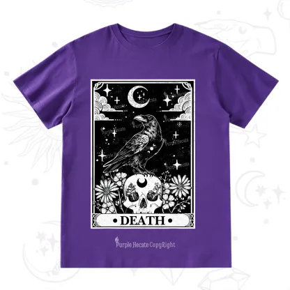 Purplehecate The Crow Death Tarot T-Shirt