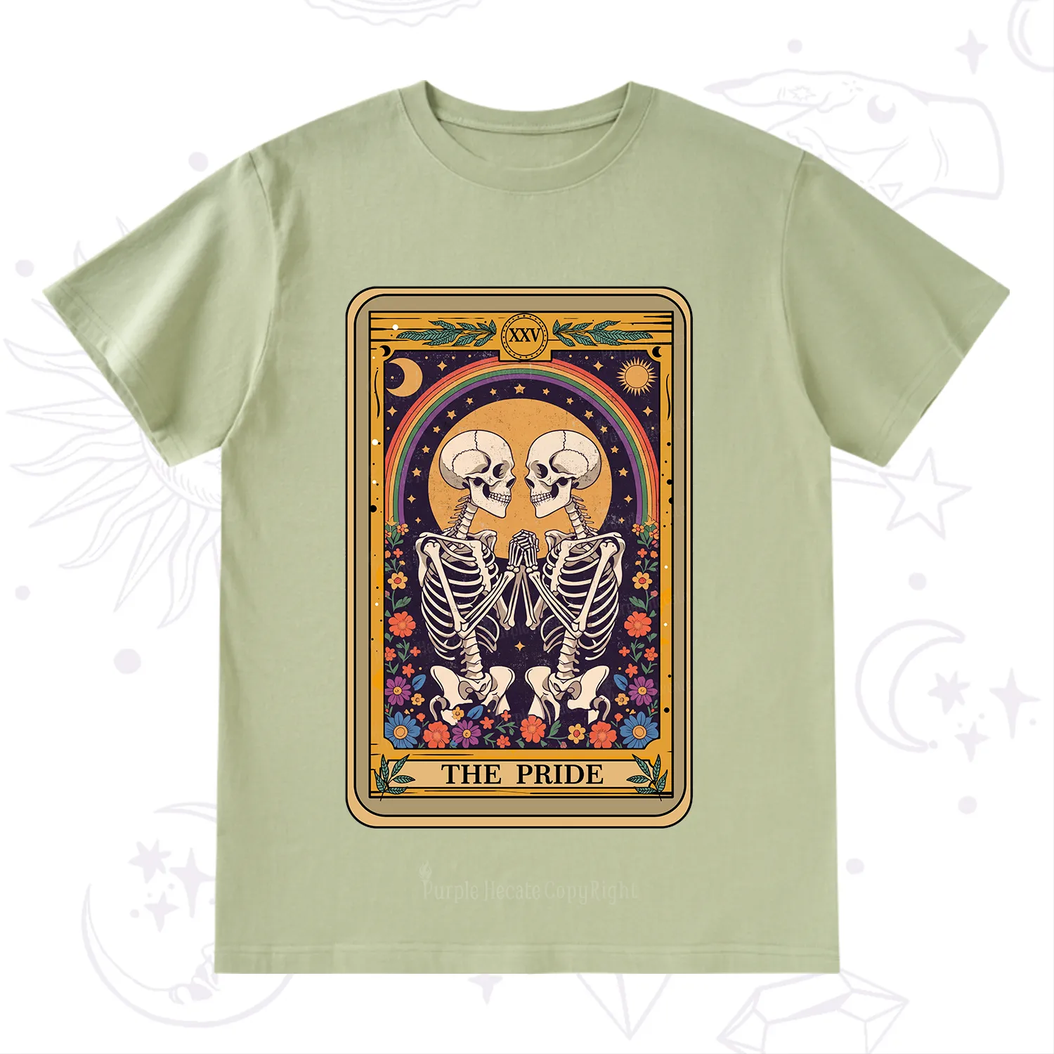 Purplehecate The Pride Skeleton Tarot T-Shirt