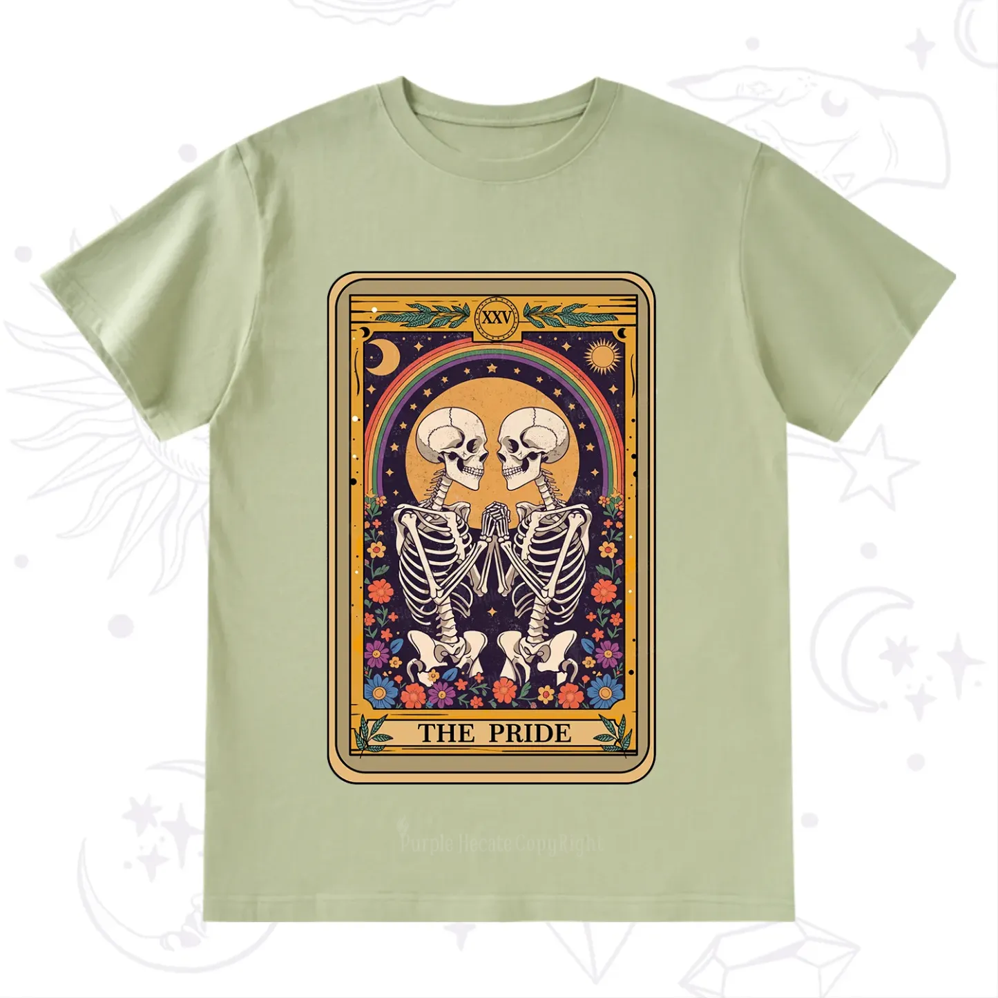 Purplehecate The Pride Skeleton Tarot T-Shirt