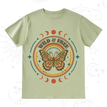 Purplehecate Wild?And?Free?Butterfly T-Shirt
