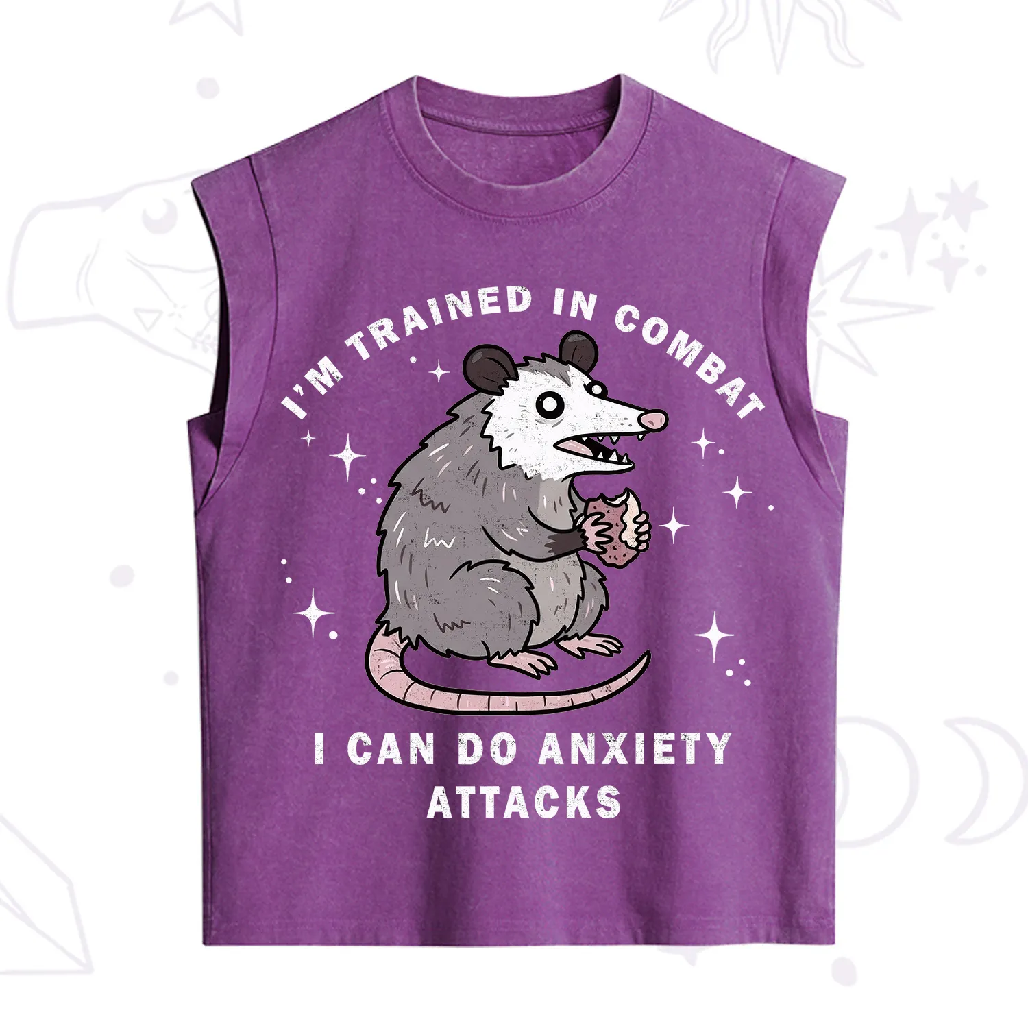 [Copy]Purplehecate The World Can Be Cruel So I Won't Be Vintage Washed Tank