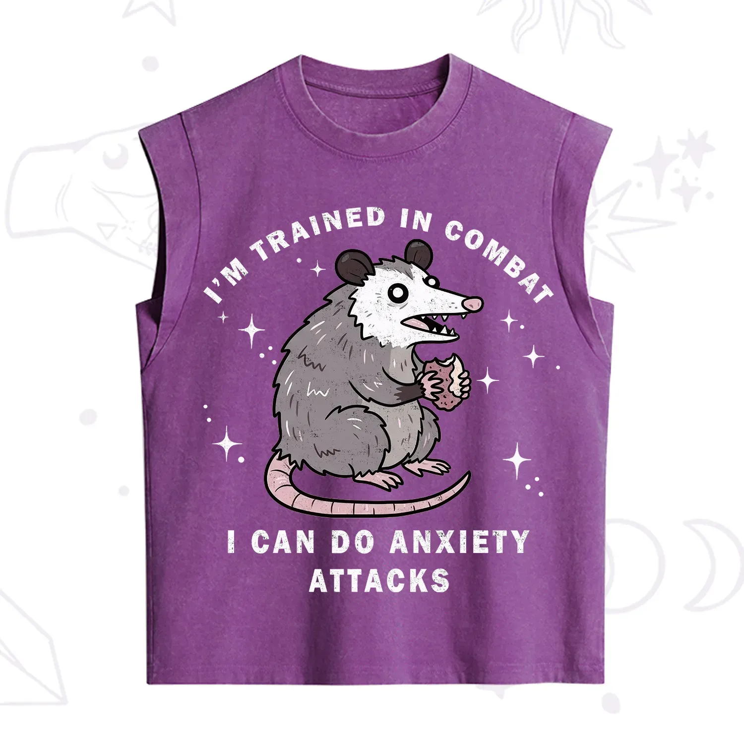 [Copy]Purplehecate The World Can Be Cruel So I Won't Be Vintage Washed Tank