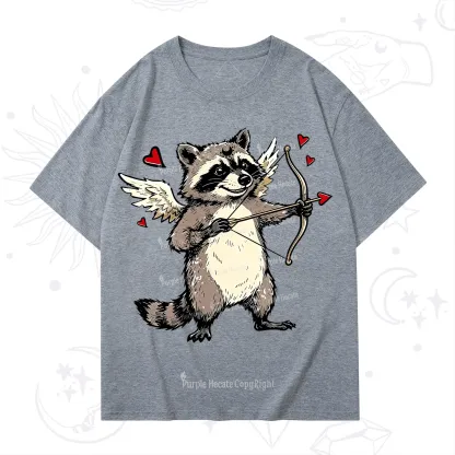 Purplehecate Cupid Raccoon Valentine T-Shirt