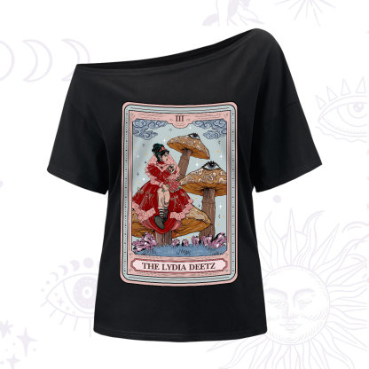 Purplehecate The Lydia Deetz Tarot One-Shoulder T-Shirt