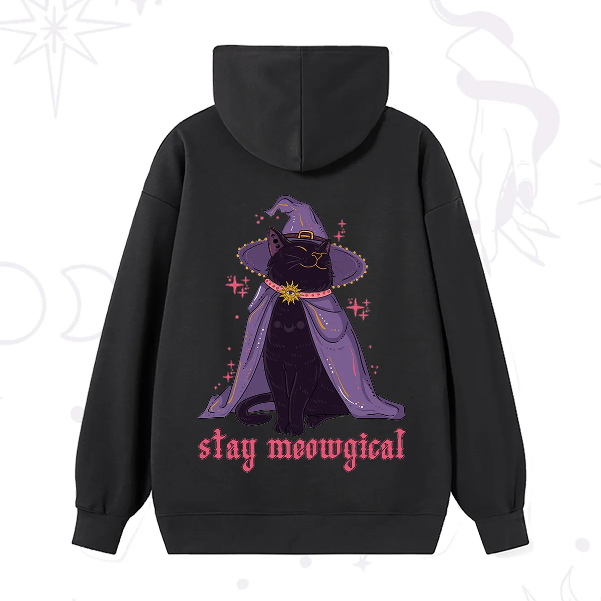 Purplehecate Stay Meowgical Cat Hoodie