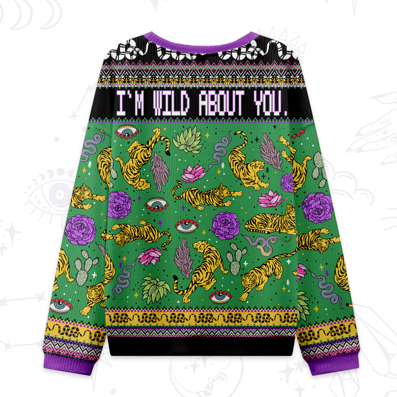 Purplehecate I‘m Wild About You Ugly Valentine Sweatshirt