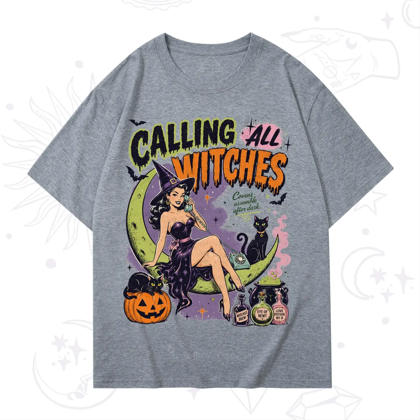 Purplehecate Calling All Witches Halloween T-Shirt