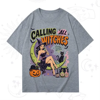 Purplehecate Calling All Witches Halloween T-Shirt