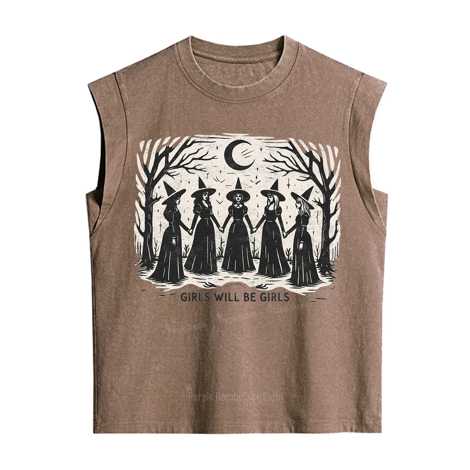 Purplehecate Girls Will Be Girls Vintage Washed Tank