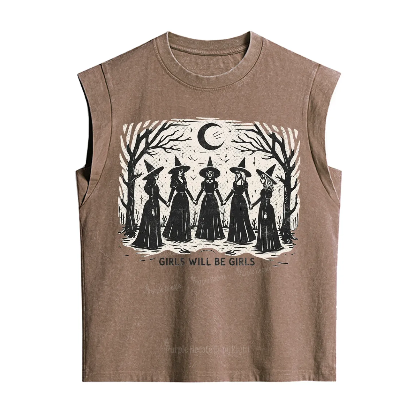 Purplehecate Girls Will Be Girls Vintage Washed Tank