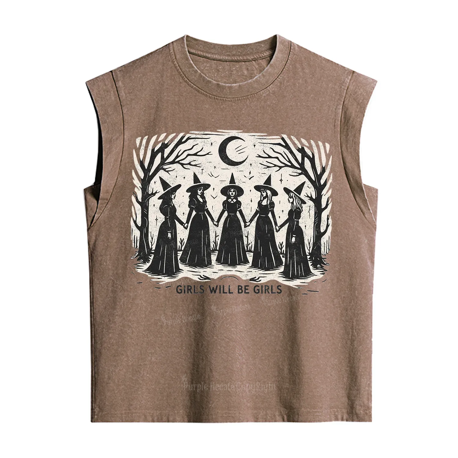 Purplehecate Girls Will Be Girls Vintage Washed Tank