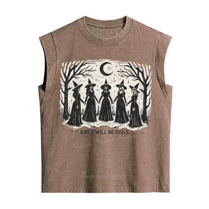 Purplehecate Girls Will Be Girls Vintage Washed Tank