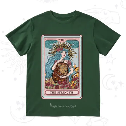 Purplehecate The Strength Tarot Card T-Shirt