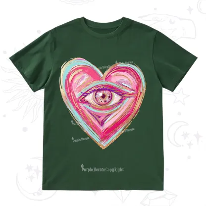 Purplehecate Eyes With Hearth T-Shirt