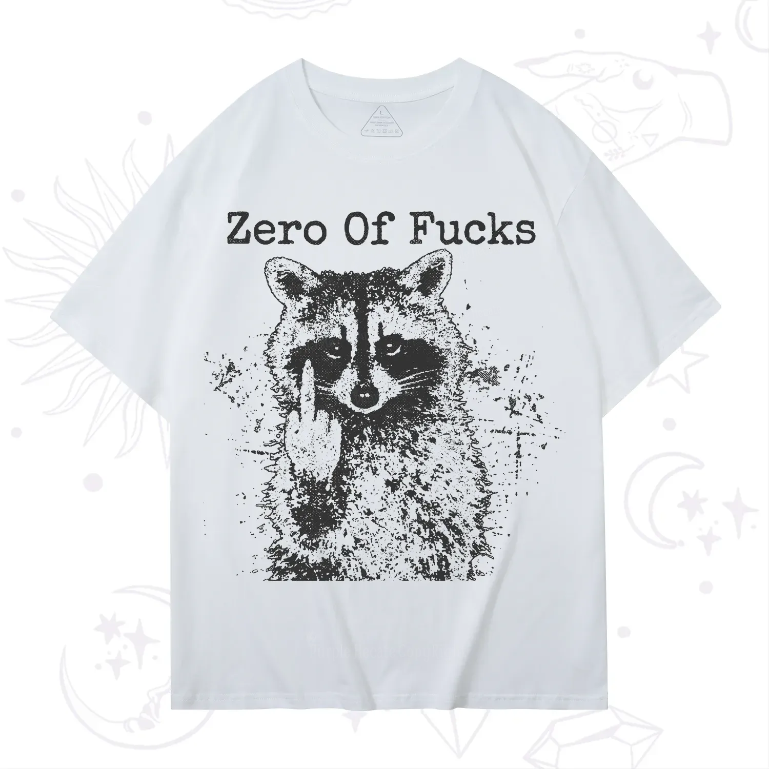 Purplehecate Zero Of Fucks Raccoon T-Shirt