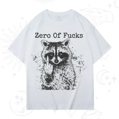 Purplehecate Zero Of Fucks Raccoon T-Shirt