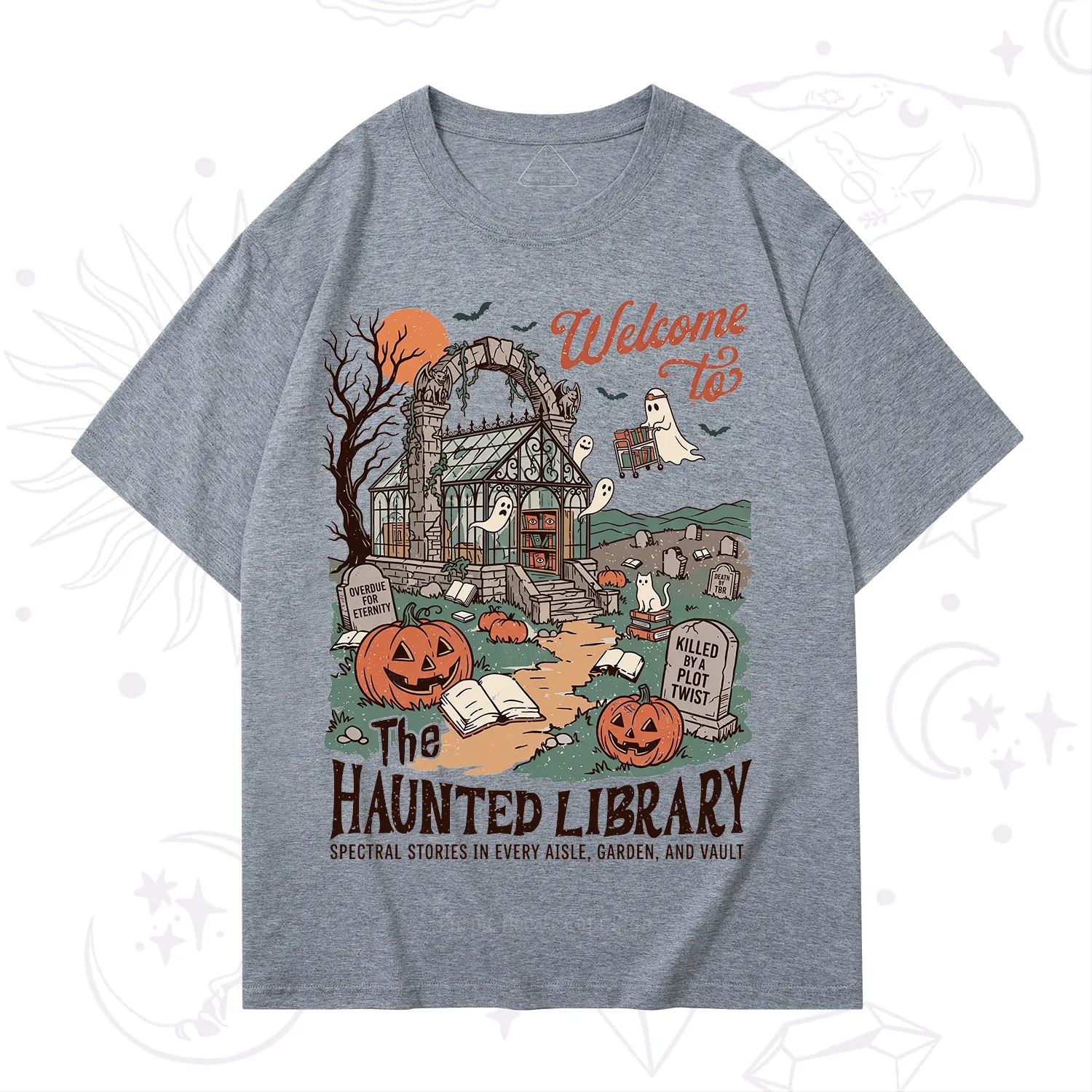 Purplehecate Welcome to the Haunted Library T-Shirt