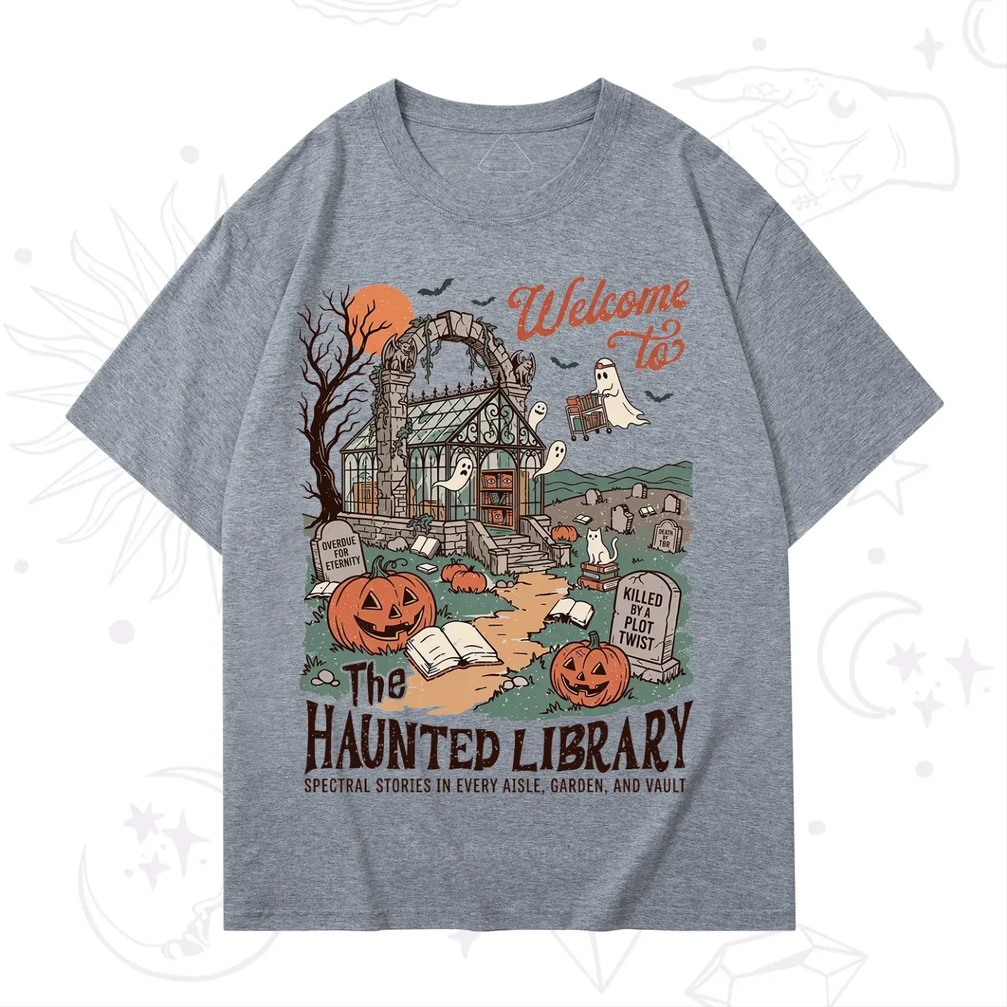 Purplehecate Welcome to the Haunted Library T-Shirt