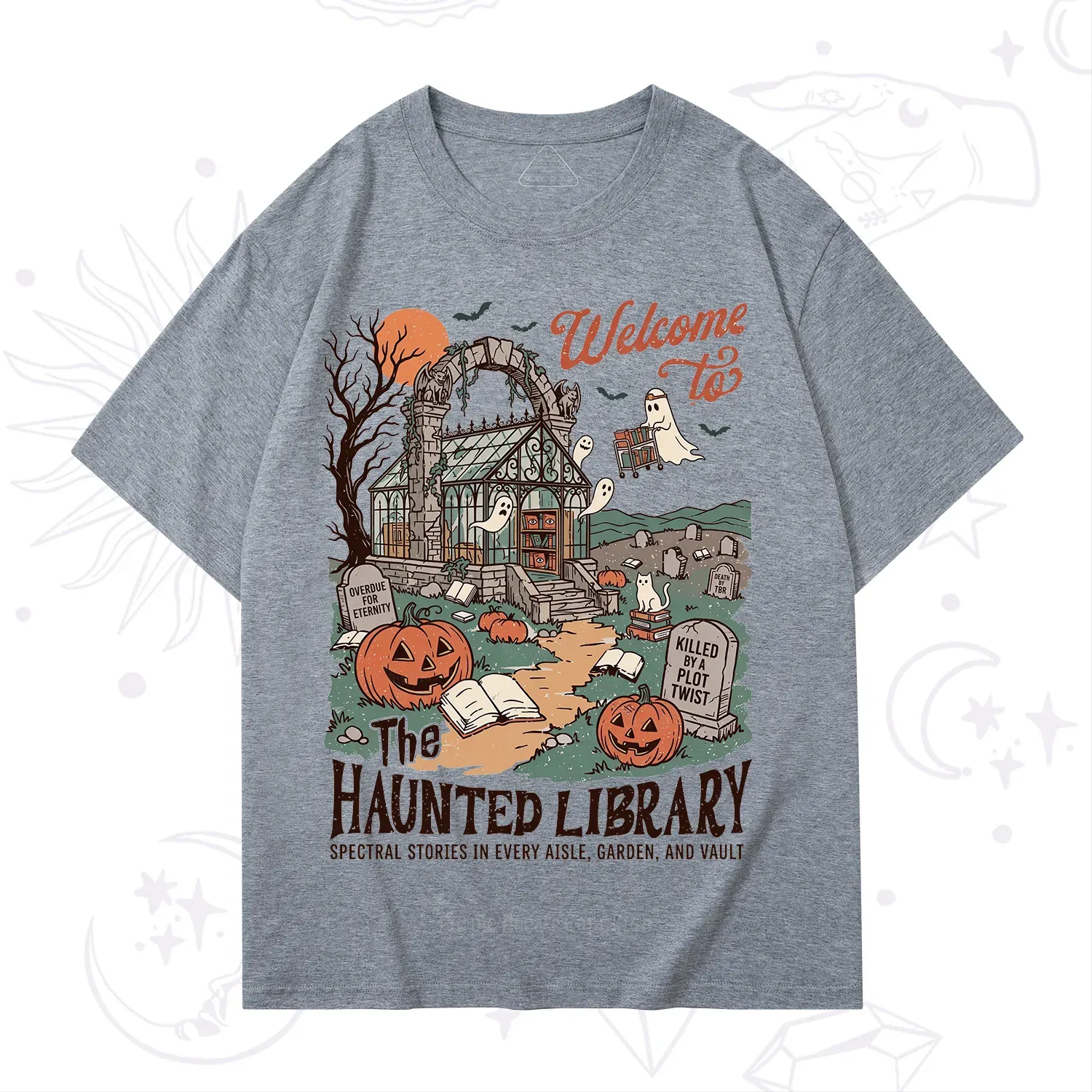 Purplehecate Welcome to the Haunted Library T-Shirt