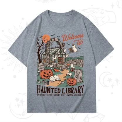 Purplehecate Welcome to the Haunted Library T-Shirt