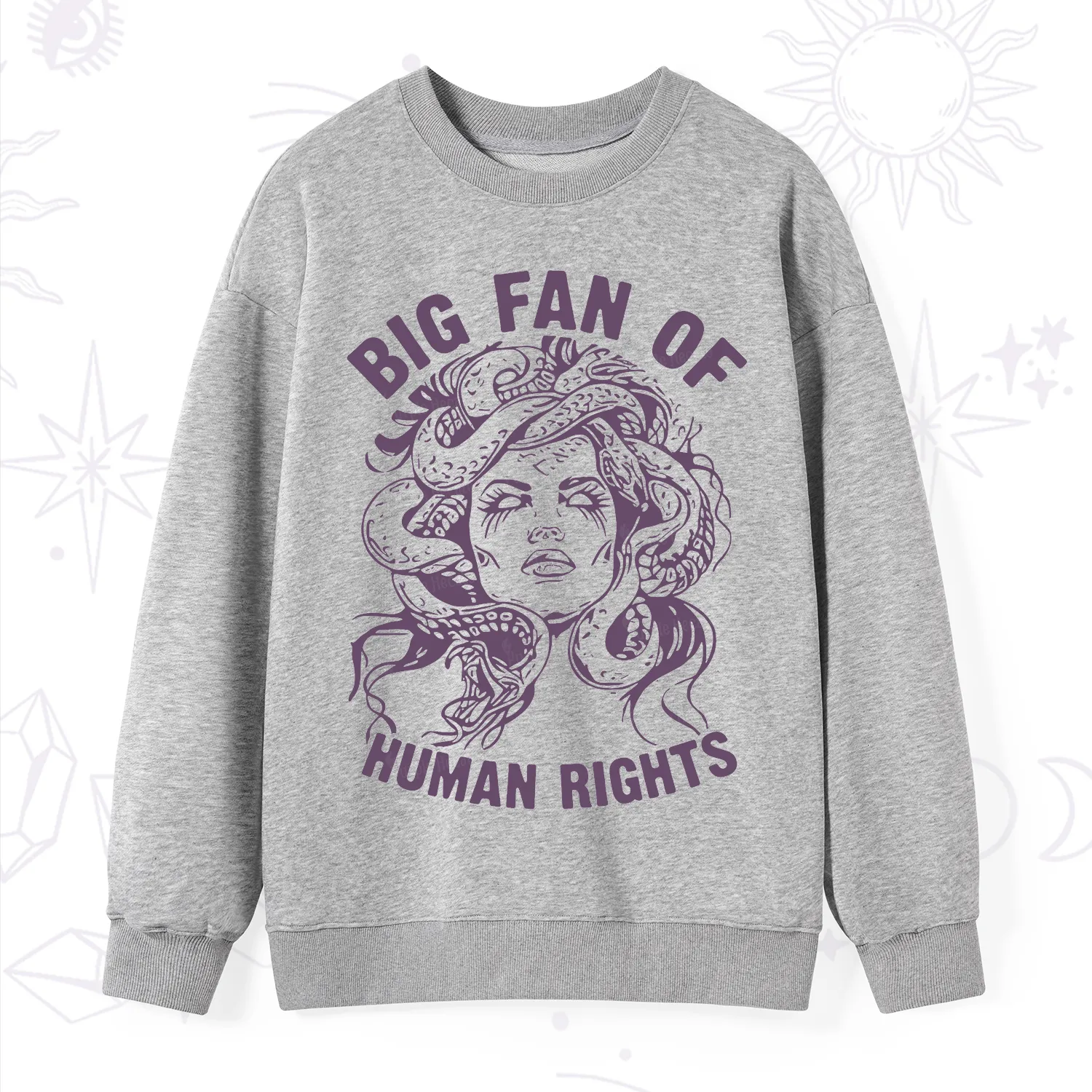 Purplehecate Big Fan of Human Rights Sweatshirt