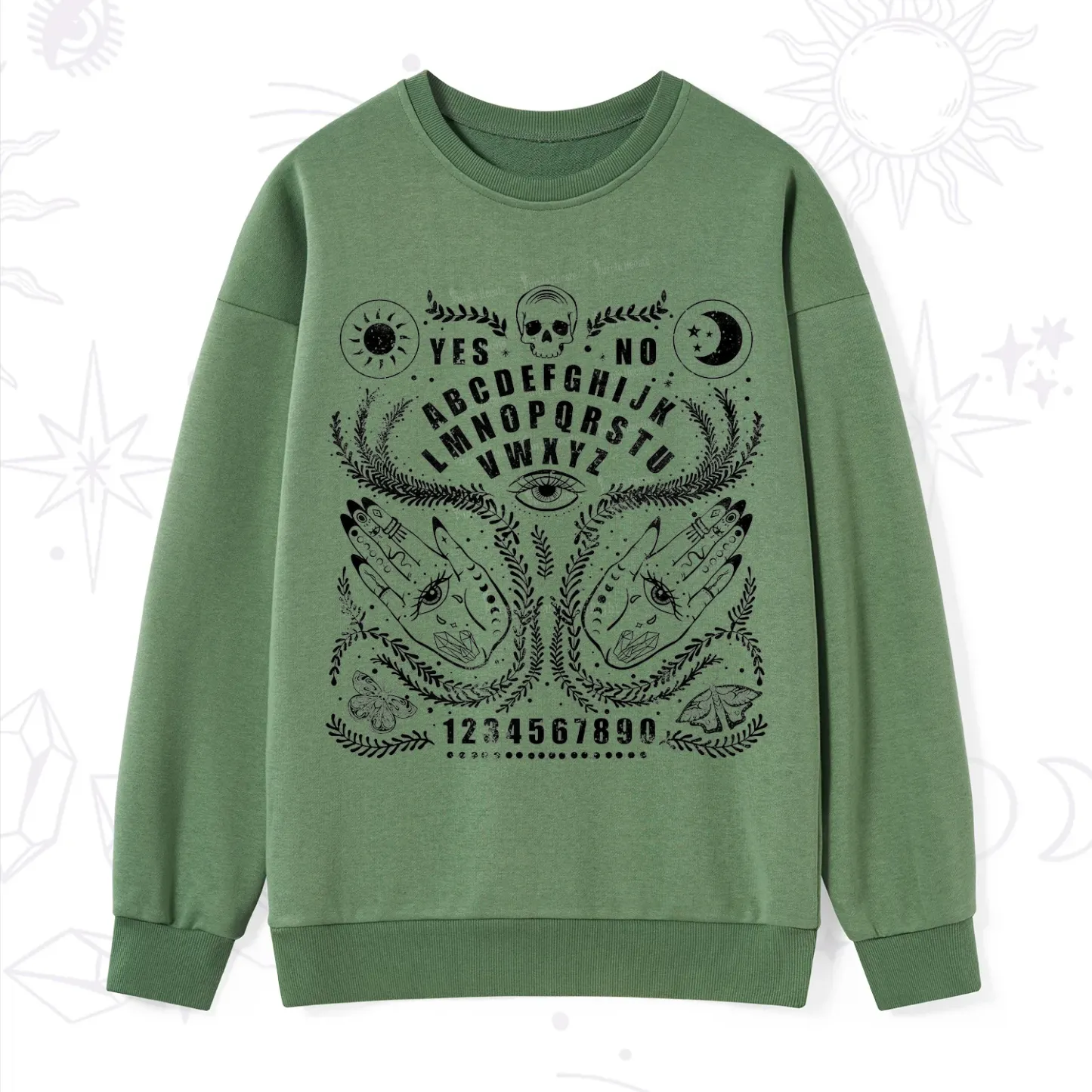 Purplehecate Ouija Spirit Board Sweatshirt