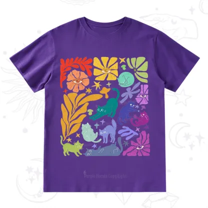 Purplehecate Rainbow Pride Cats T-Shirt