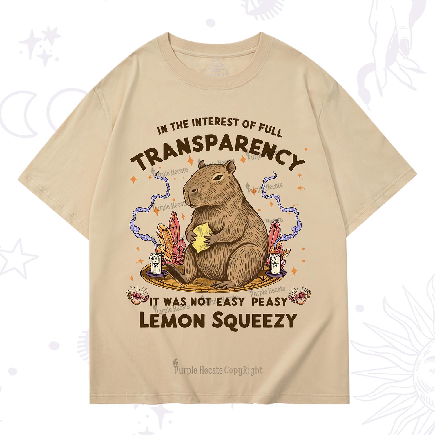 Purplehecate Funny Capybara T-Shirt