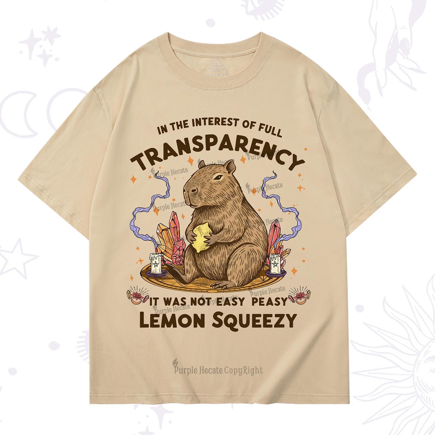 Purplehecate Funny Capybara T-Shirt