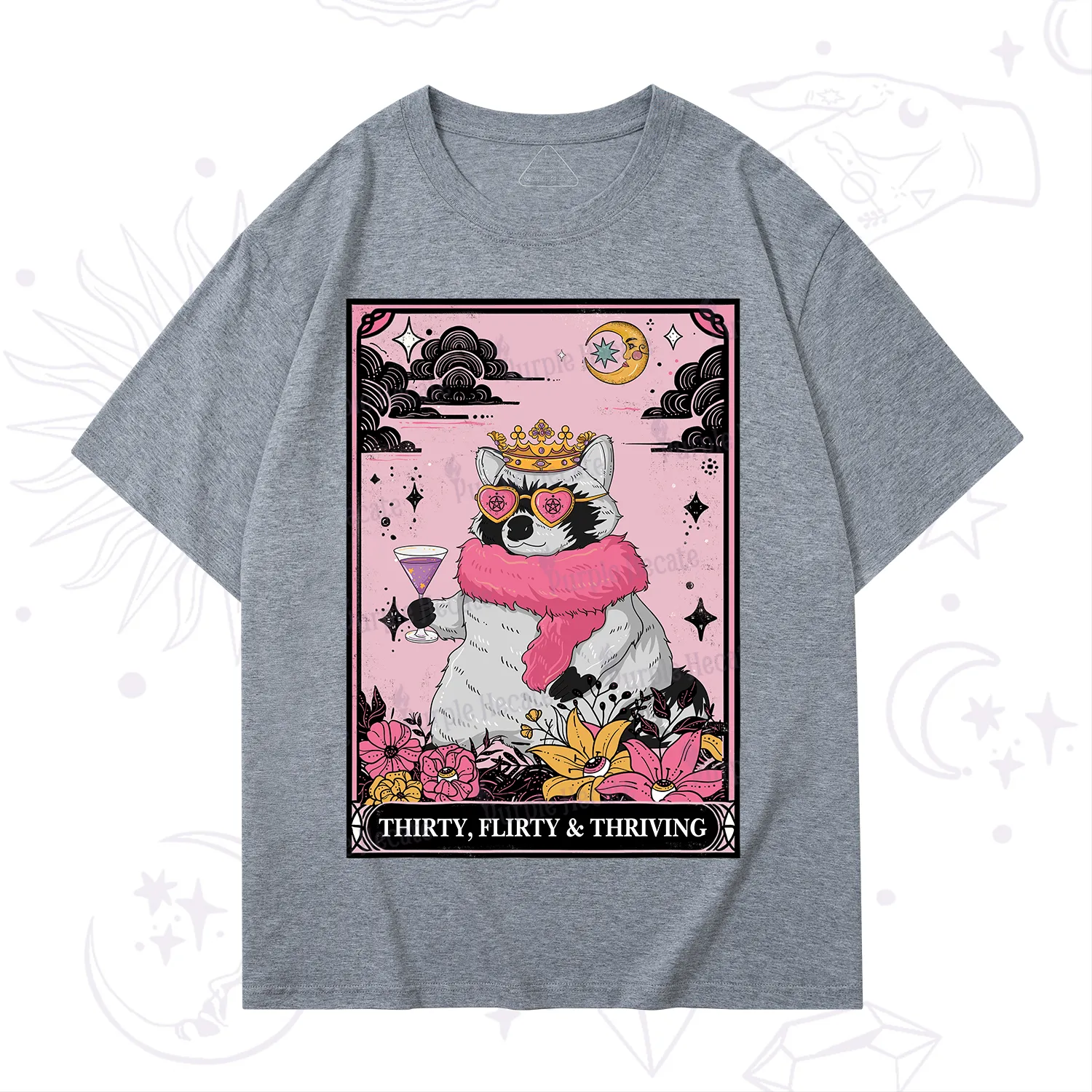 Purplehecate The Thirty Flirty Thriving Oracle Card T-Shirt