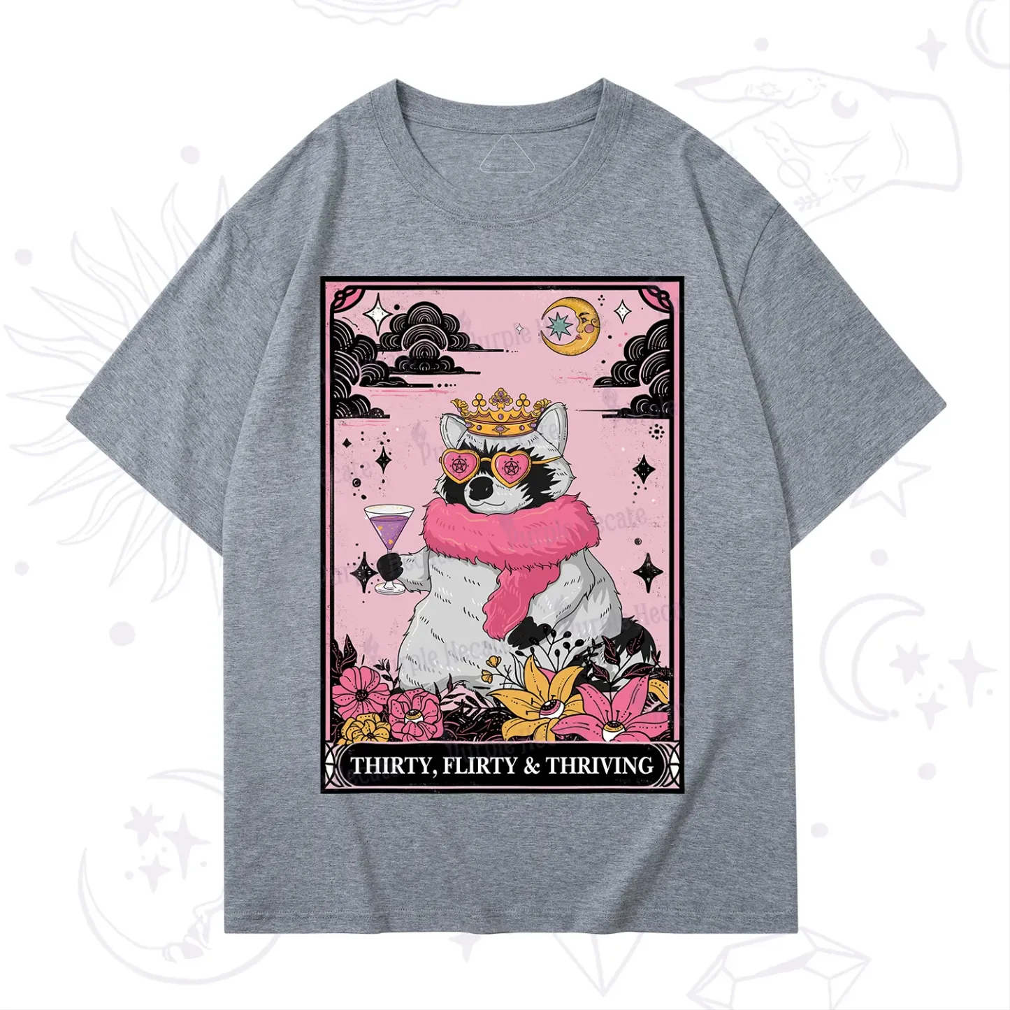 Purplehecate The Thirty Flirty Thriving Oracle Card T-Shirt