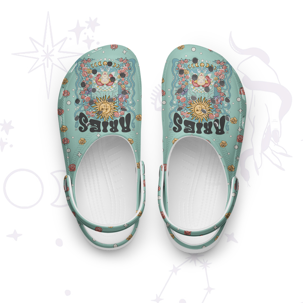 Purplehecate Aries Spirit Zodiac Rubber Clogs