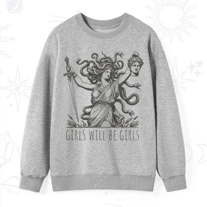 Purplehecate Girls Will Be Girls Medusa Sweatshirt