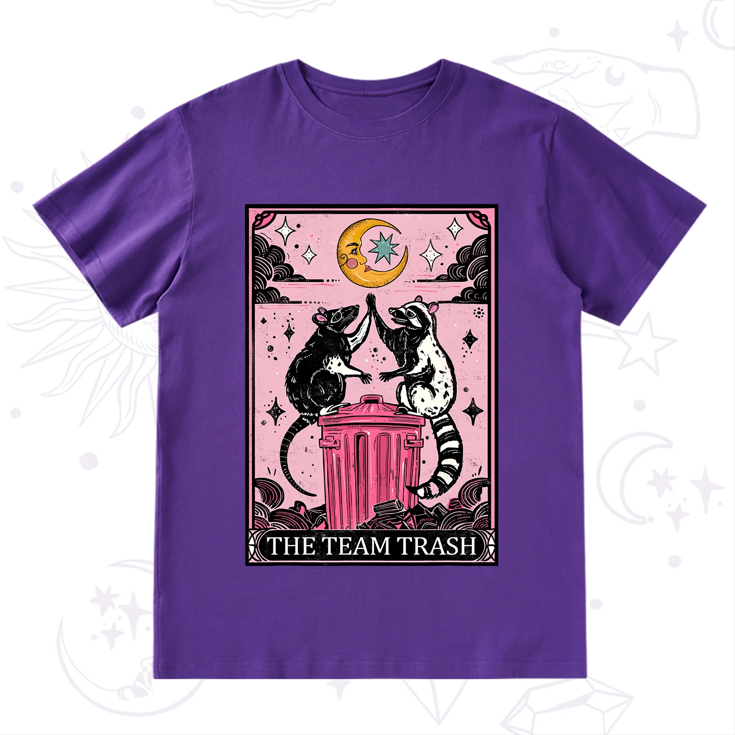 Purplehecate The Team Trash Opossum tarot T-Shirt