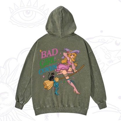 Purplehecate Bad Girl Coven Washed Hoodie