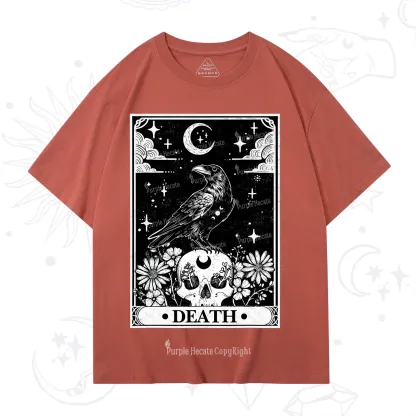 Purplehecate The Crow Death Tarot T-Shirt