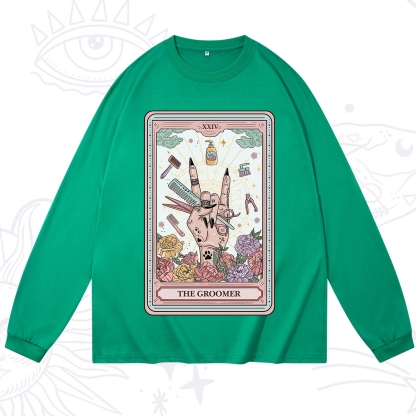 Purplehecate The Pet Groomer Tarot Card Long Sleeve T-Shirt