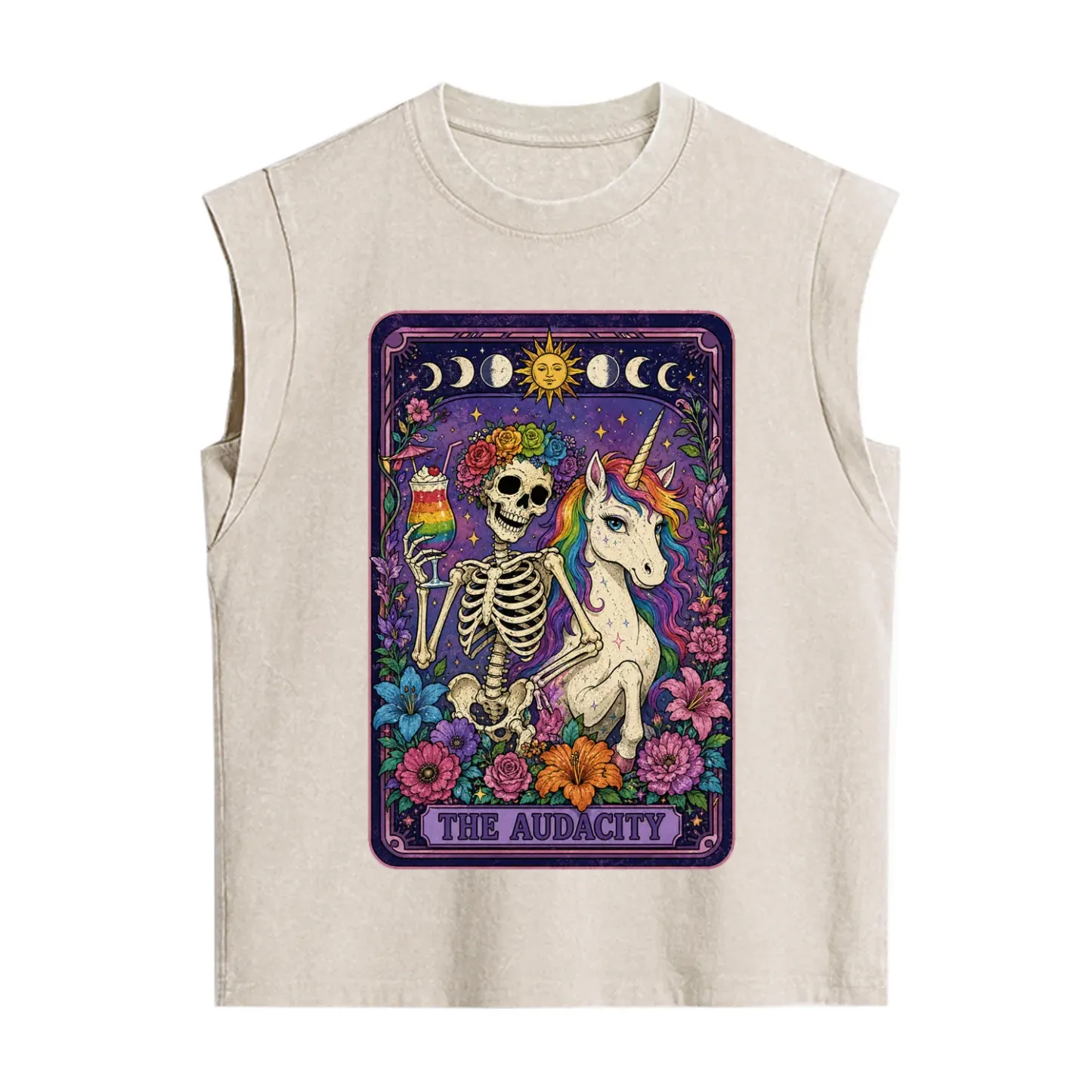 Purplehecate The Audacity Tarot Pride Rainbow Vintage Washed Tank